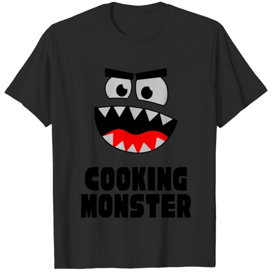 Discover FUNNY COOKING MONSTER CARTOON CHARACTER T-shirt