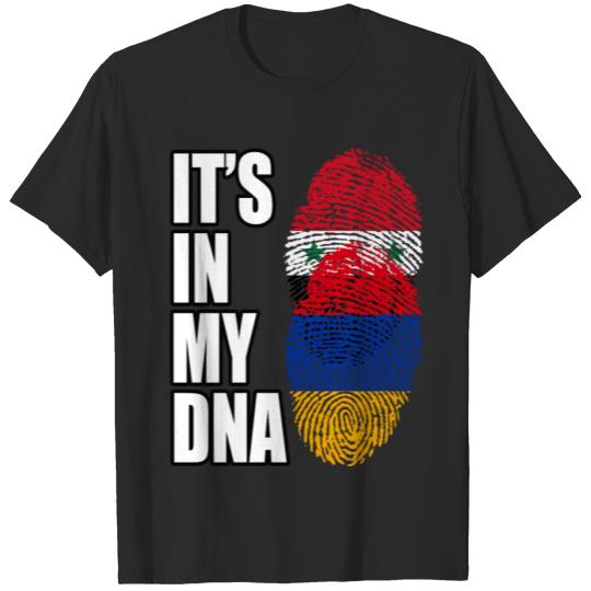 Discover Syrian And Armenian Vintage Heritage DNA Flag T-shirt