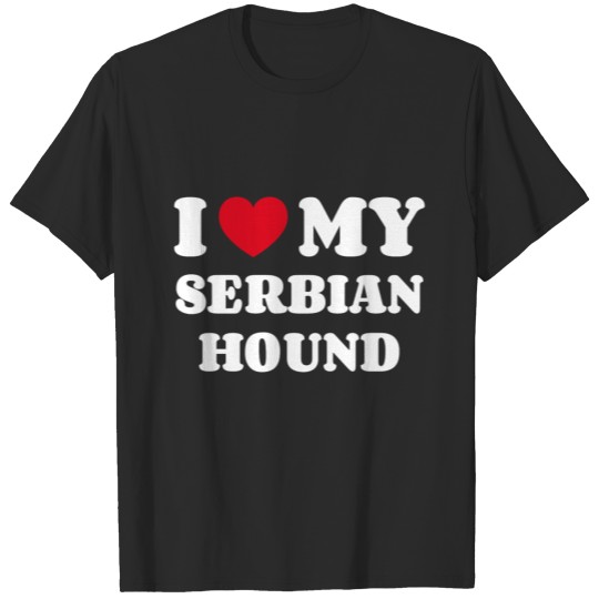 Discover I Love My Serbian Hound T-shirt