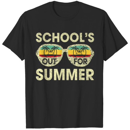 Discover Retro Last Day Of School Schools Out For Summe T-shirt