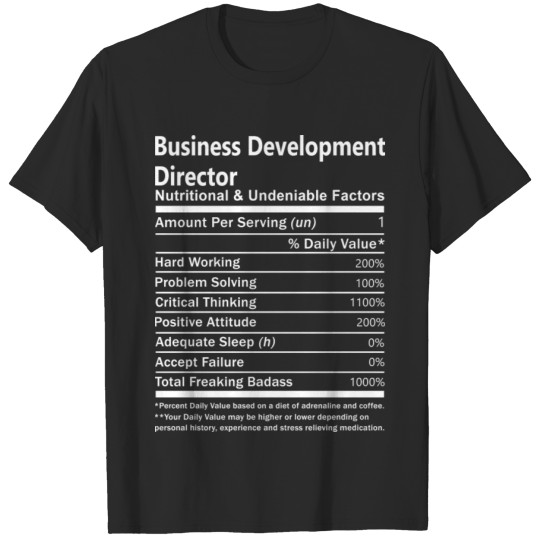 Discover Business Development Director T Shirt - Nutritiona T-shirt
