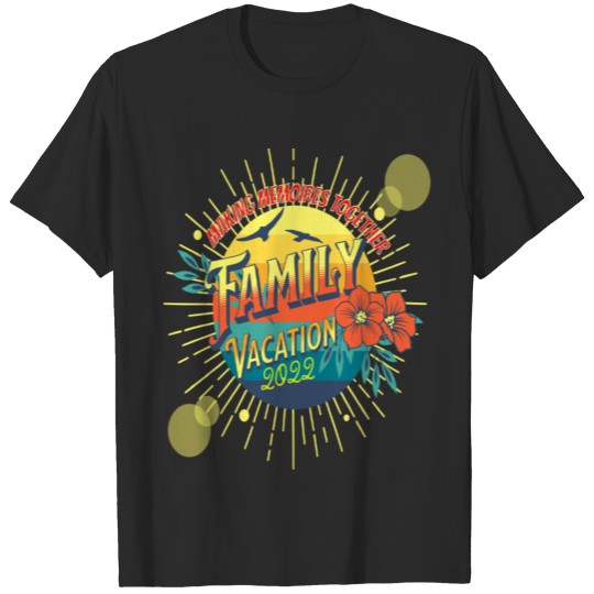 2022 Family Vacation Beach Sunset Summer Sand Sun T-shirt