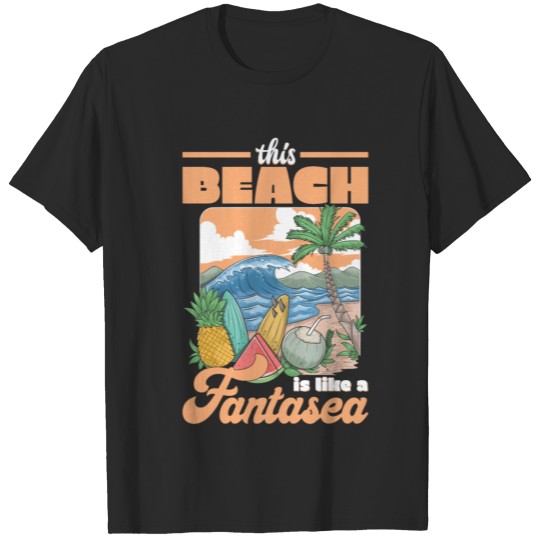 Discover Summer Getaway and Fantasies Beach Lover Gift Idea T-shirt