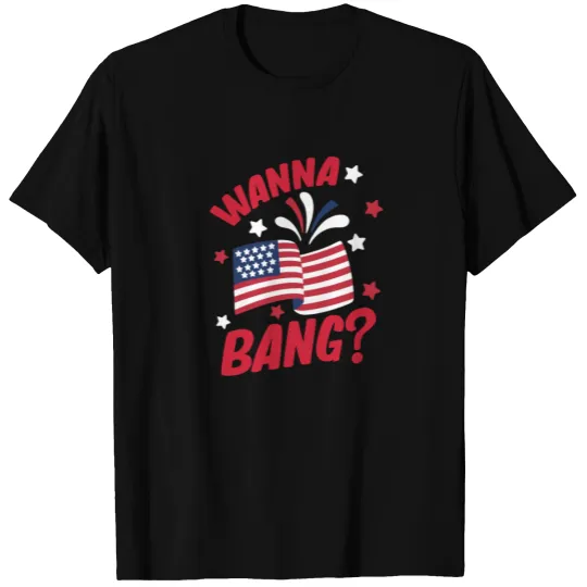 4th July Men Fireworks USA T-shirt