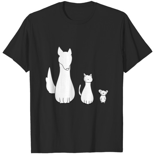 cat dog mouse animals icon T-shirt