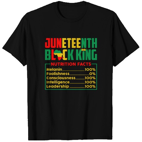 Juneteenth Black King Melanin 100% T-shirt