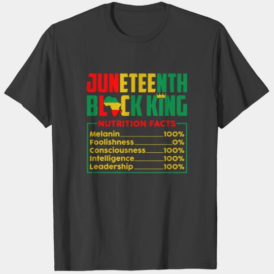 Juneteenth Black King Melanin 100% T-shirt