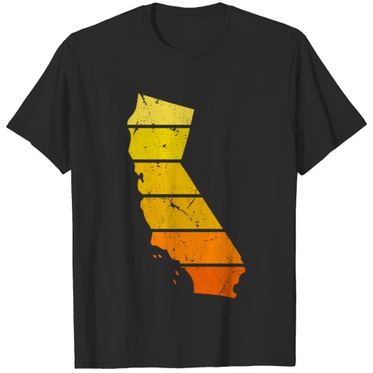 Discover California Map Sunset Cali California T-shirt