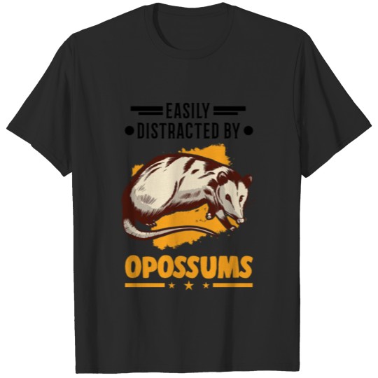 Discover Easily Distracted By Opossums Possum Bandicoot T-shirt
