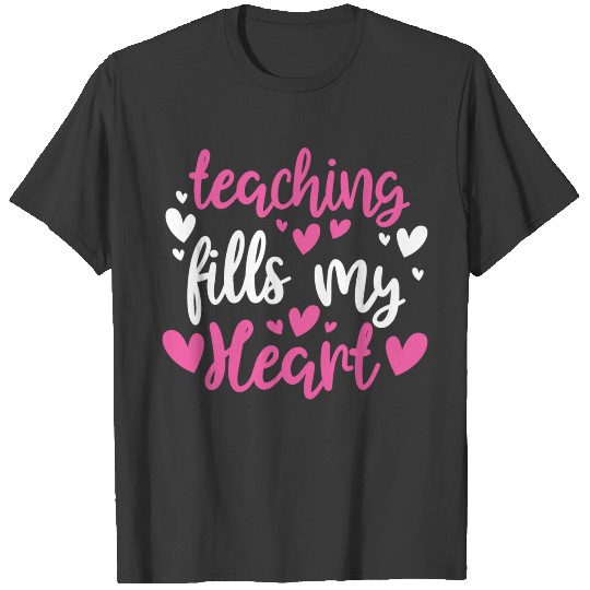 His and Her Valentine Gift Teacher Teaching Fills T-shirt