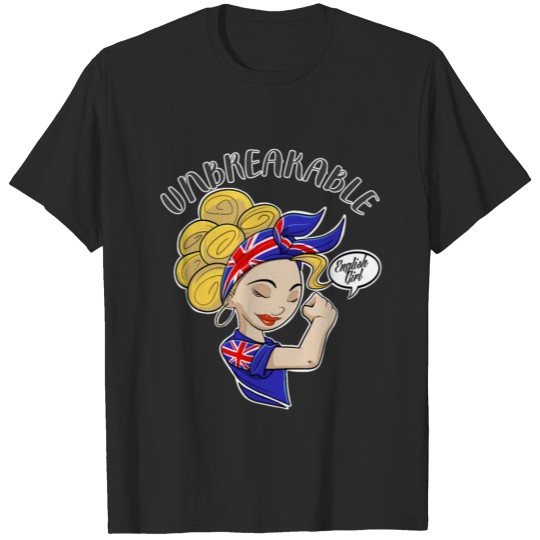 Discover English Girl Unbreakable I Heritage United T-shirt