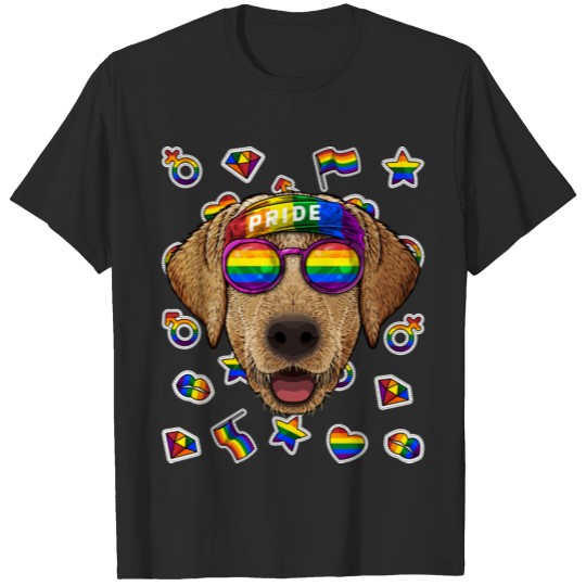 Discover LGBT Labrador Retriever Gay Pride Month Dog Rainbo T-shirt