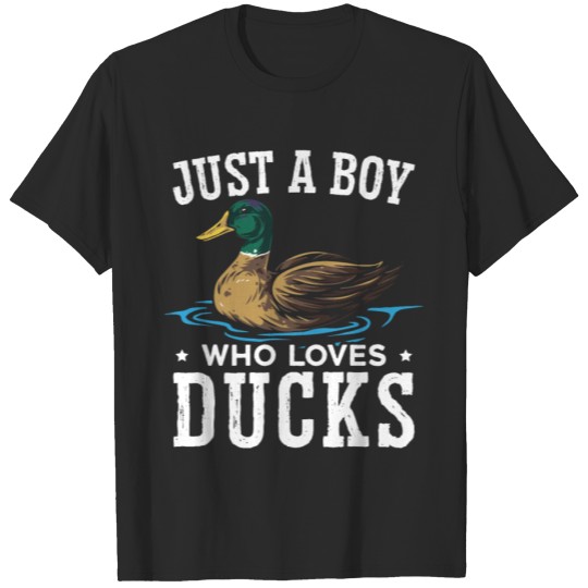 Discover Just A Boy Who Loves Ducks Duckling Duck Lover T-shirt