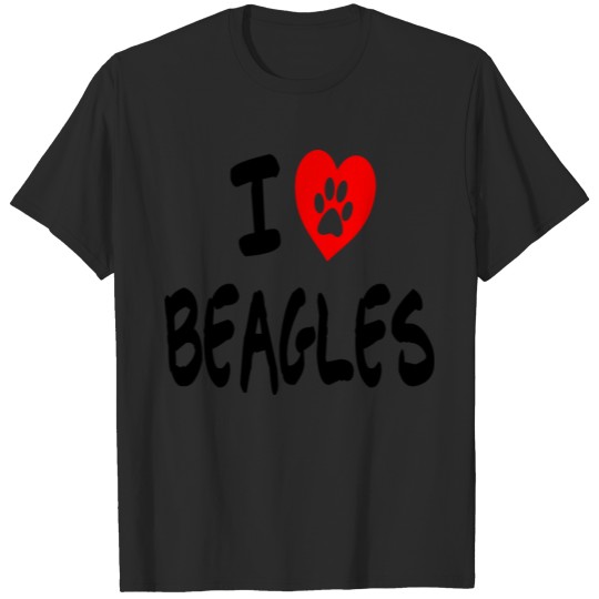 Discover i love beagles T-shirt