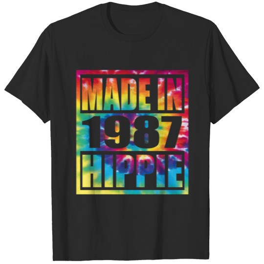 Discover Hippie Birthday 1987 T-shirt