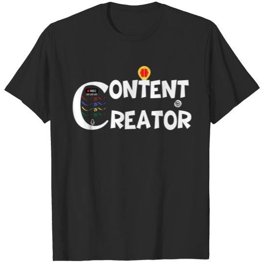 Discover Content Creator Blogger Vlogger T-shirt
