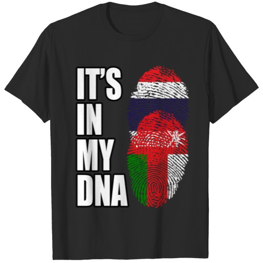 Discover Thai And Omani Vintage Heritage DNA Flag T-shirt