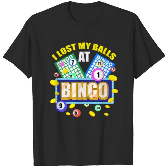 Discover I Lost My Balls At Bingo For Bingo Lover T-shirt
