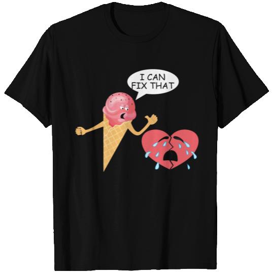 ice creme fixes broken hearts T-shirt