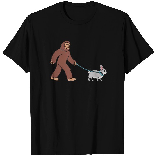 Bigfoot Sasquatch Walking Rabbit T-shirt