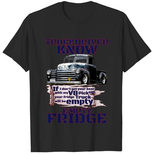 Discover V8 Truck Driver under American Flag Shirt T-shirt