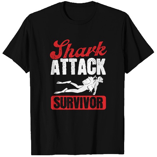 Scuba Diving Shark Attack Survivor Scuba Diver T-shirt