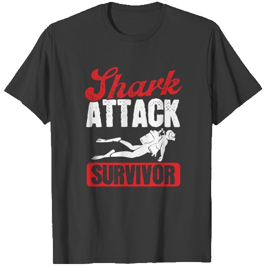 Scuba Diving Shark Attack Survivor Scuba Diver T-shirt