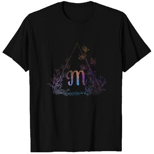 Cute Floral Monogram M | Monogram M T-shirt