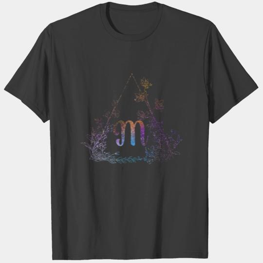 Cute Floral Monogram M | Monogram M T-shirt