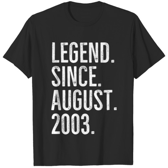 Discover Legend Since August 2003 T-shirt