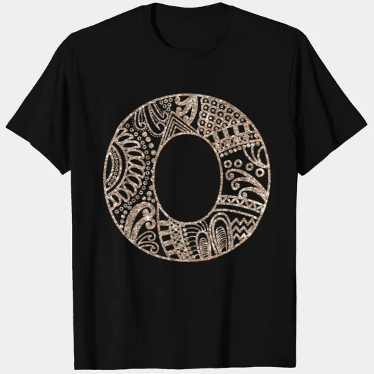 Floral Mandala Monogram O| Mandala Monogram O T-shirt