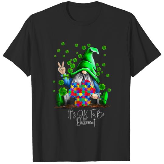 Discover Autism Awareness Shamrock St Patricks Day T-shirt