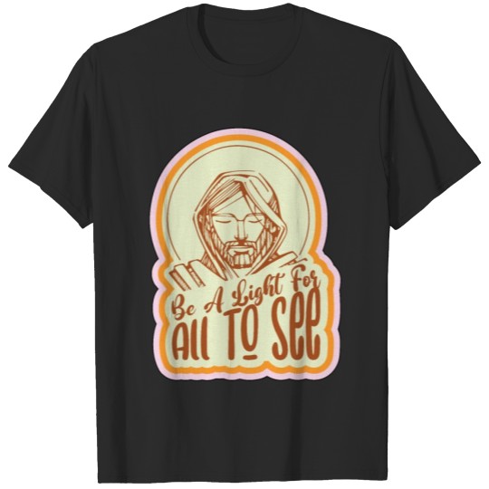 Discover Fun Be A Light For All To See Religious Christian T-shirt