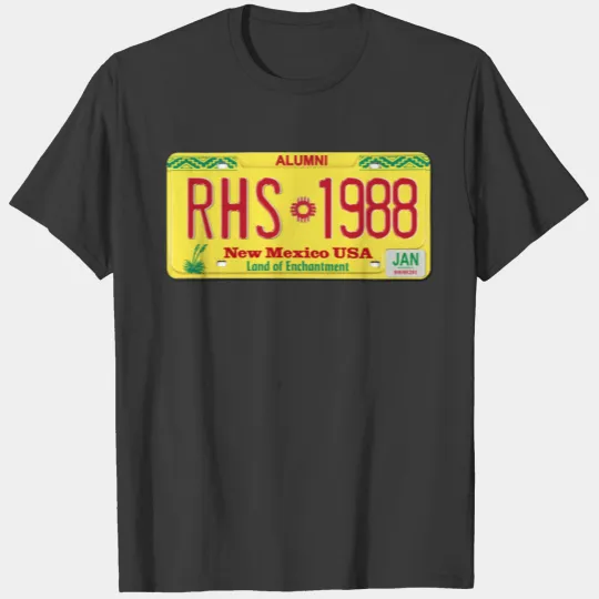 license plate 1988 T-shirt