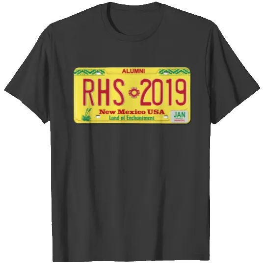 license plate 2019 T-shirt