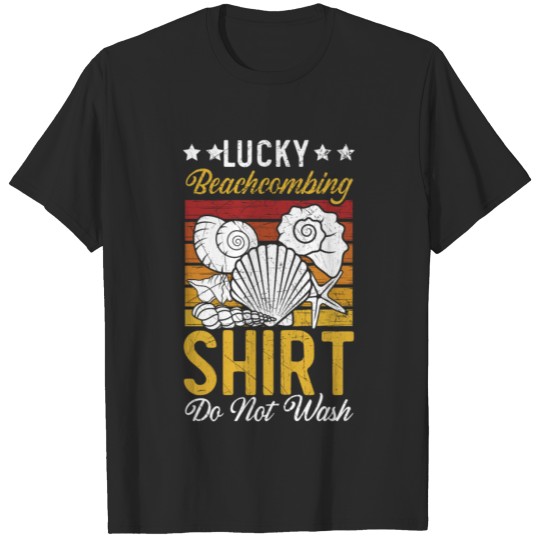 Discover Beachcomber Beach Glass Lucky Beachcombing T-shirt