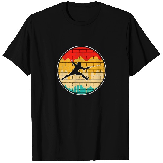 fencing retro T-shirt