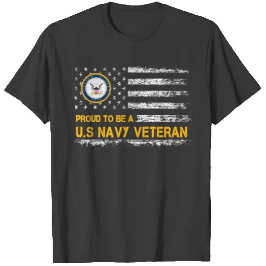 Proud To Be A US Navy Veteran T-shirt