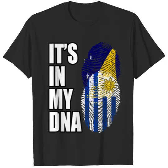 Discover Tokelauan And Uruguayan Mix Heritage DNA Flag T-shirt