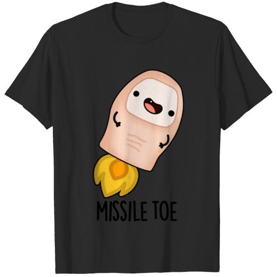 Discover Missile Toe Funny Mistletoe Pun T-shirt