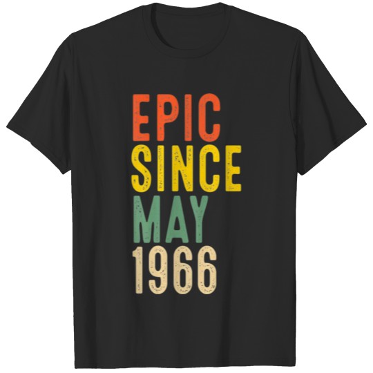 Discover 56th Birthday Gifts Epic Since May 1966 56 Year T-shirt
