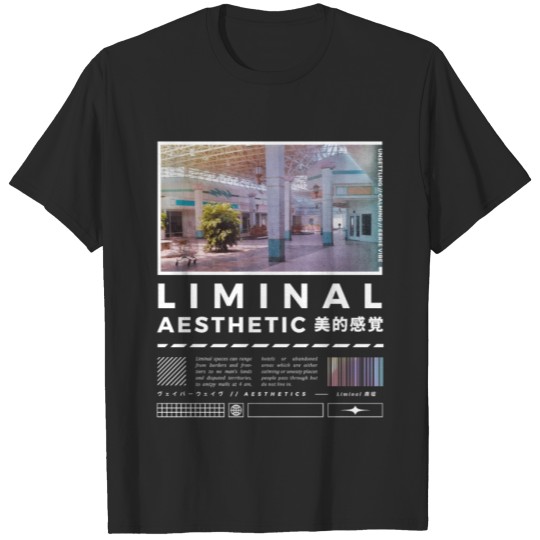 Liminal Spaces Retro 80s & 90s Aesthetic Vaporwave T-shirt