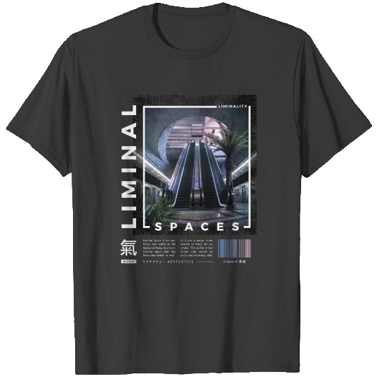 Liminal Spaces Retro 80s & 90s Aesthetic Vaporwave T-shirt