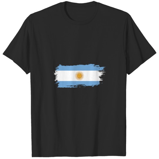 Discover Abstract Flag Of Argentina T-shirt