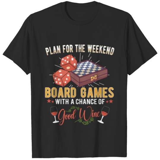 Discover Wine Board Games Chess Board Game Player Gambling T-shirt