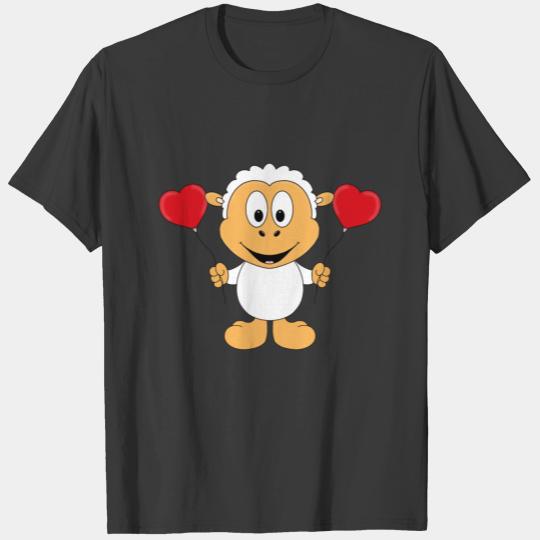 SHEEP - LOVE - ANIMAL - KIDS - BABY - BALLOONS T-shirt