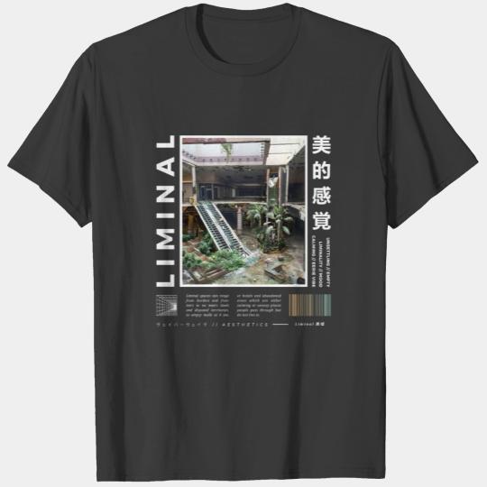 Liminal Spaces Retro 80s & 90s Aesthetic Vaporwave T-shirt