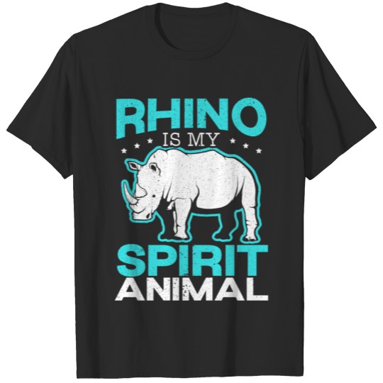 Discover Rhino Is My Spirit Animal Rhinocerus Wildlife T-shirt