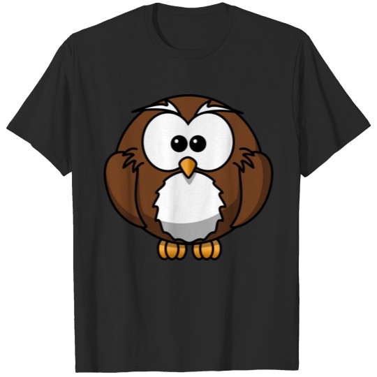 Discover cartoon animals owl T-shirt