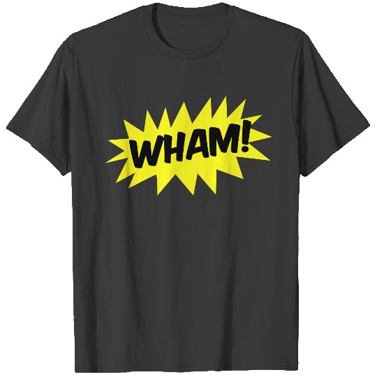 wham! with starburst comic hero T-shirt